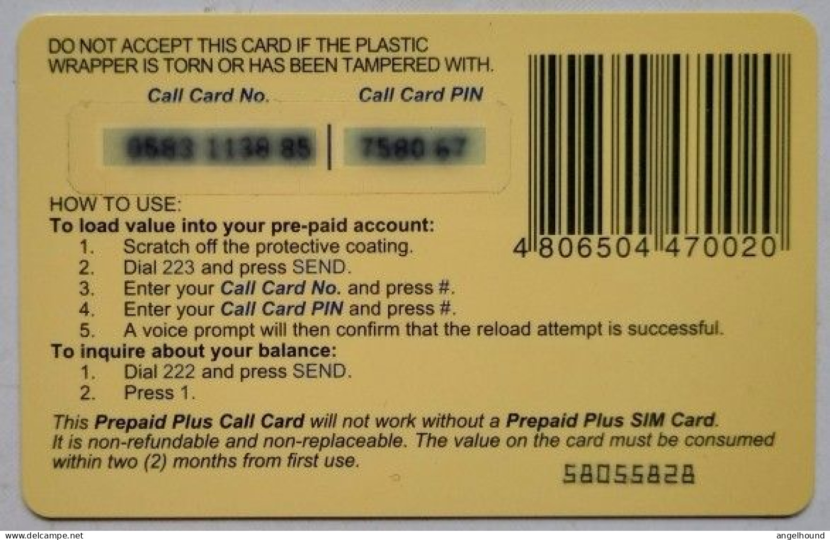 Philippines Globe Prepaid P1000 " Gentxt Limited Edition Callcard " - Philippines