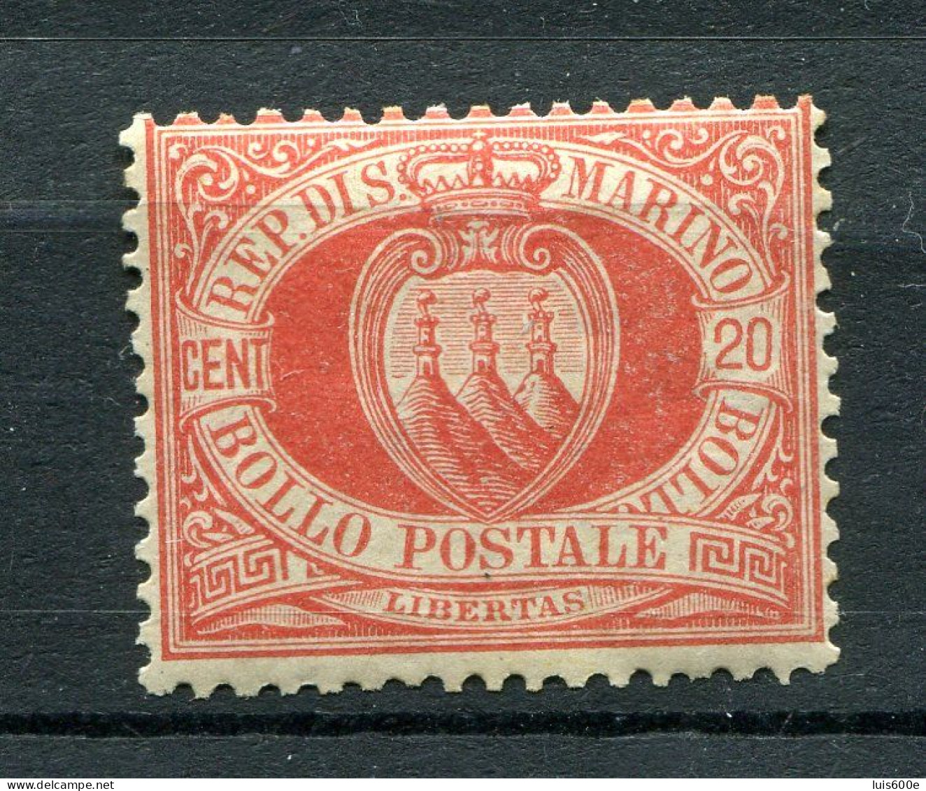 1877/90.SAN MARINO.YVERT 4*.NUEVO.(MH).CATALOGO 28€ - Oblitérés