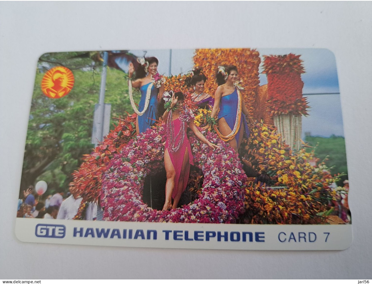 HAWAIIAN TELEPHONECARD 7 UNITS /MAGNETIC /LADYS WITH FLOWER CORSO    /   HAWAII , GTE   MINT !!      **13098 ** - Hawaï