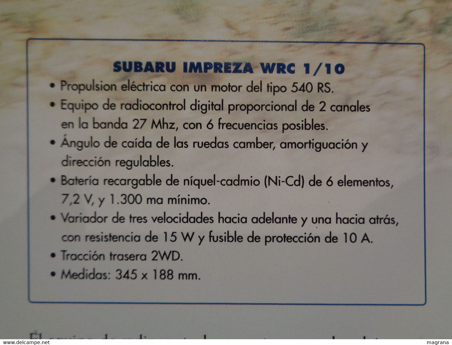 Radiocontrol Altaya. Coche Subaru Impreza WRC. Escala 1/10. Año 2002. Coleccionable Completo. - Modelos R/C (teledirigidos)
