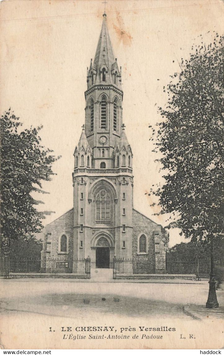 LE CHESNAY : PRES VERSAILLES - L'EGLISE SAINT ANTOINE DE PADOUE - Le Chesnay