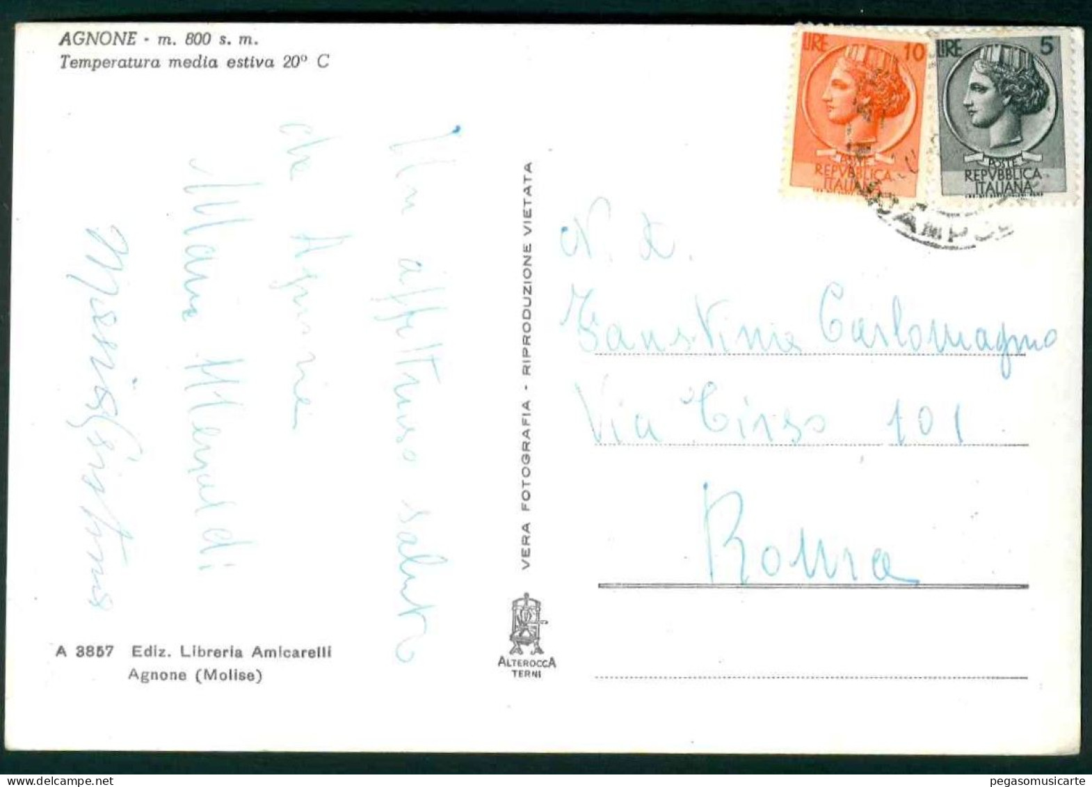 VT033 - AGNONE PAESAGGIO - ISERNIA - 1950 CIRCA - Other & Unclassified