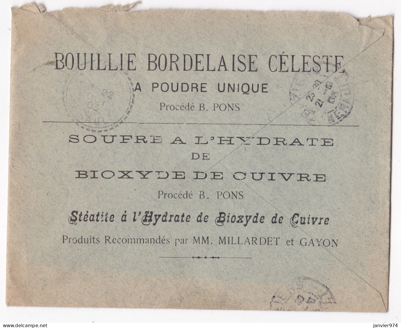 Enveloppe 1920 Adolphe Kincher Fils Ainé Saint Thibery Hérault , Pour Maraussan - Briefe U. Dokumente