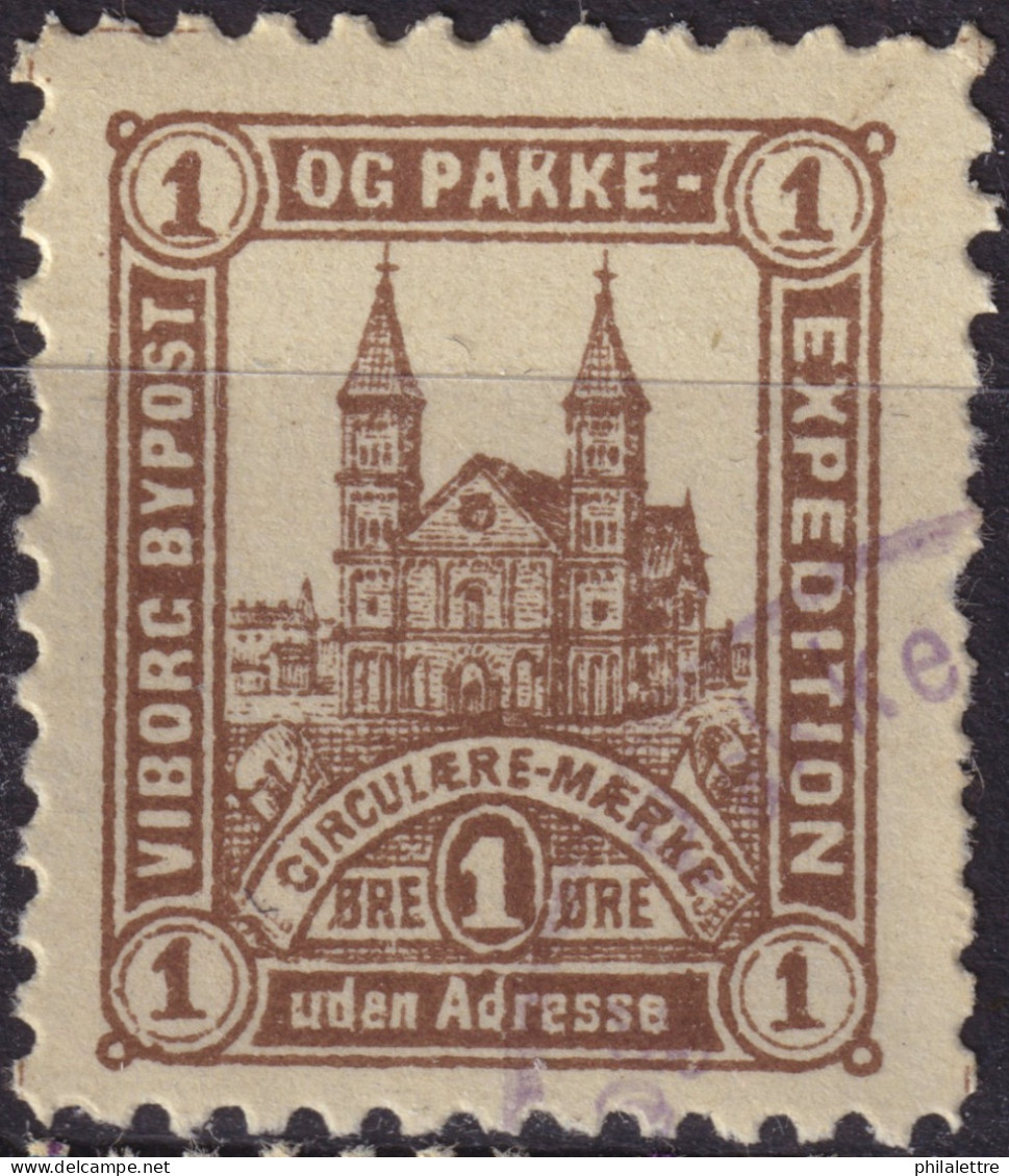 DANEMARK / DENMARK - 1888 - VIBORG K.Mathiassen Local Post 1 øre Brown - VF Used -c - Emissions Locales