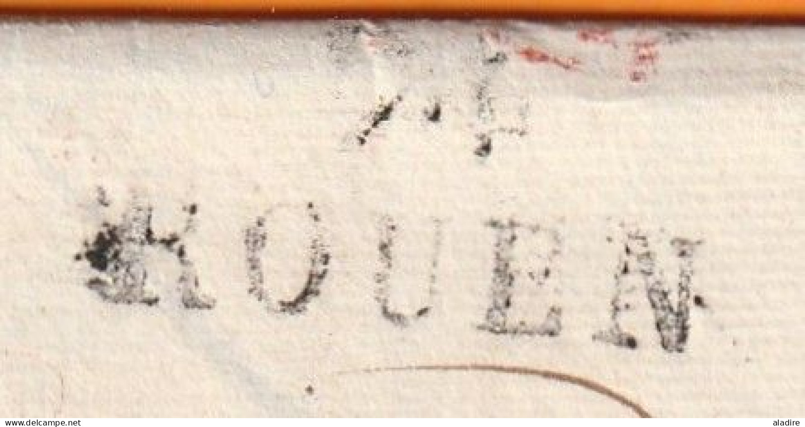 1826 - Marque Postale 74 ROUEN Sur Lettre Pliée De 2 Pages Vers PARIS - Taxe 4 - Dateur En Arrivée - 1801-1848: Voorlopers XIX