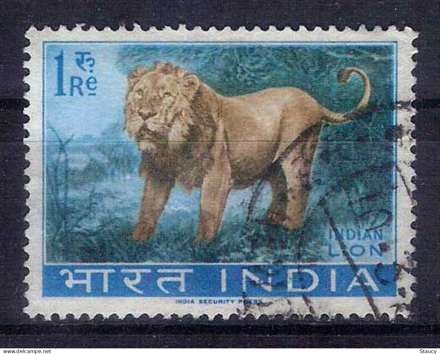 India 1963 ~ Wildlife Preservation - Fauna / Wild Animals 1v Stamp LION USED (Cancellation Would Differ) - Other & Unclassified