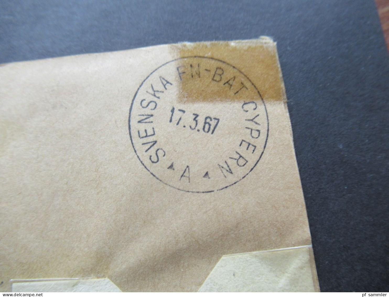 1967 Schweden Militärpost Tjänste Krigsmakten Stempel Svenska Bat Cypern / Schwedisches Militär Auf Zypern - Militärmarken