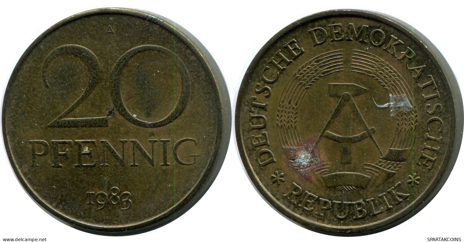 20 PFENNIG 1983 DDR EAST ALLEMAGNE Pièce GERMANY #DB102.F - 20 Pfennig