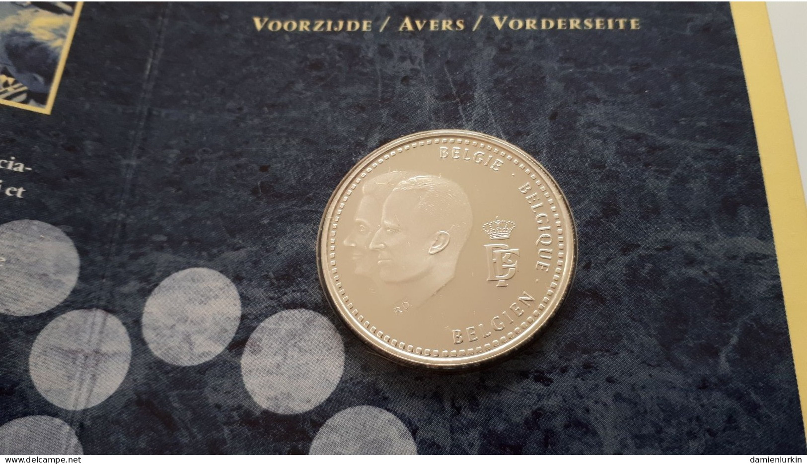 BELGIQUE BELGIE BELGIEN 250 FRANCS ARGENT/ZILVER/SILBER/SILVER 1996 BAUDOUIN EN POCHETTE FRAPPE MEDAILLE QUALITY PROOF - 250 Francs