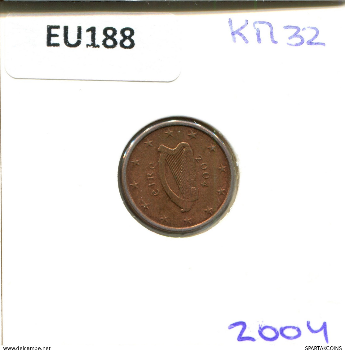 1 EURO CENT 2004 IRELAND Coin #EU188.U - Irlanda