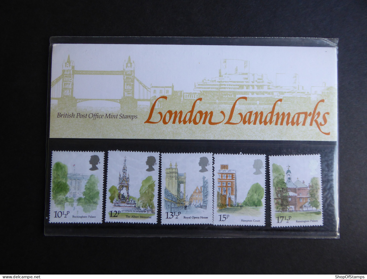 GREAT BRITAIN SG 1120-24 LONDON LANDMARKS PRESENTATION PACK - Feuilles, Planches  Et Multiples