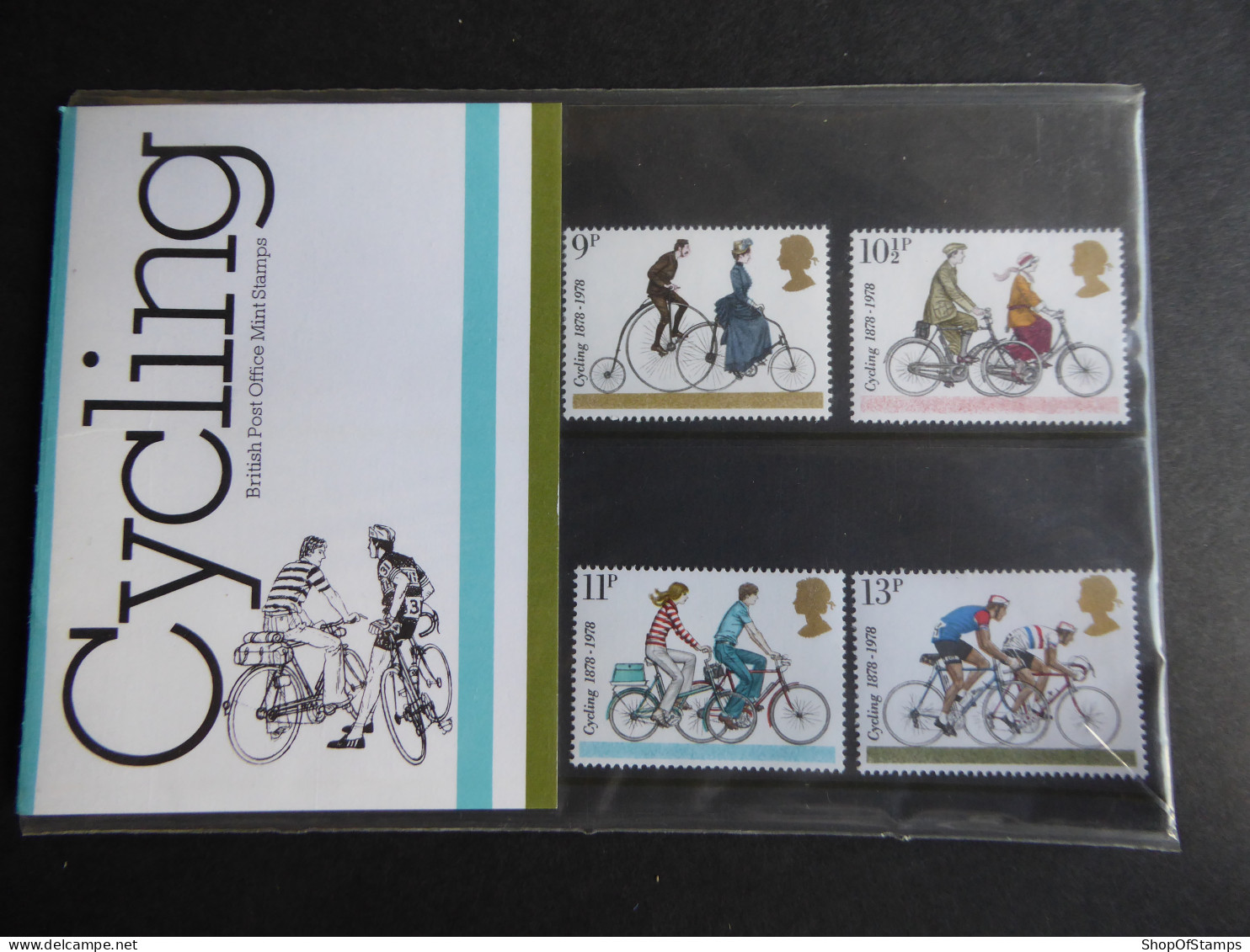 GREAT BRITAIN SG 1067-70 CYCLIST TOURING CLUB AND CYCLING PRESENTATION PACK - Feuilles, Planches  Et Multiples