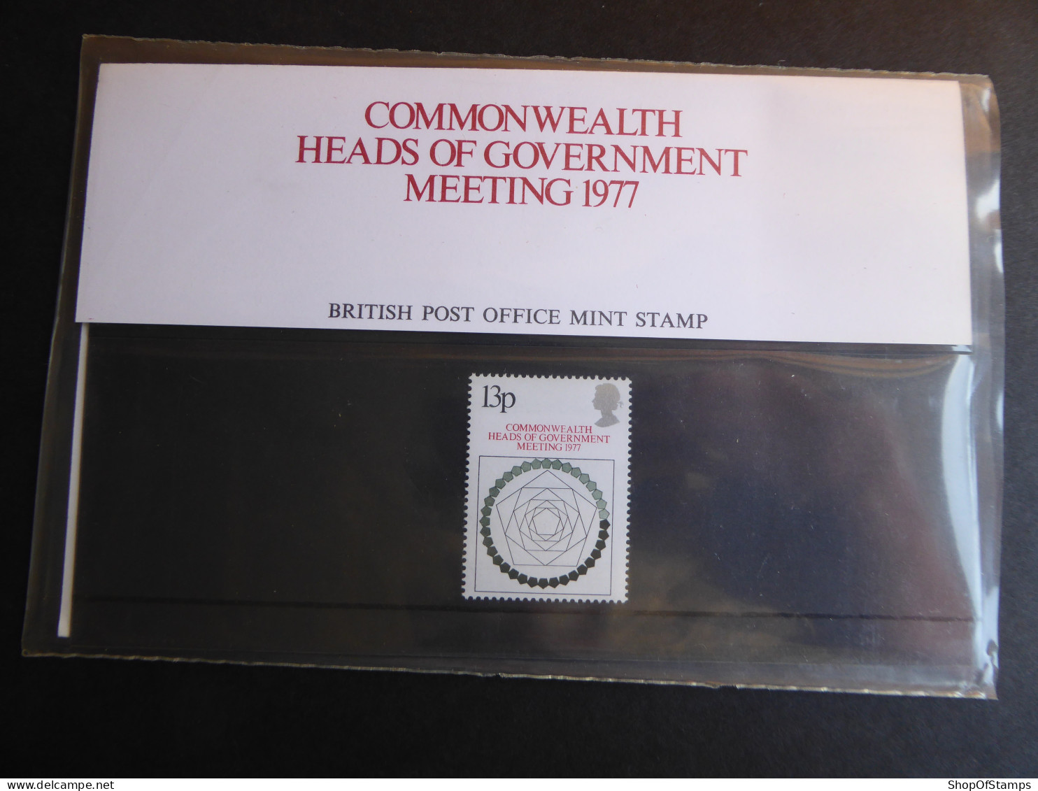 GREAT BRITAIN SG 1038 COMMONWEALTH HEADS MEETING, LONDON PRESENTATION PACK - Hojas & Múltiples