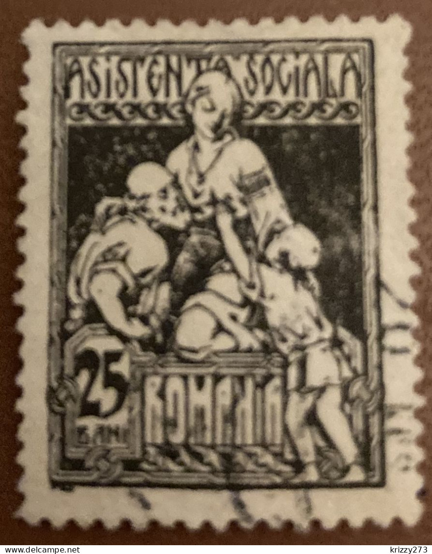 Romania 1921 Charity Stamp 25B - Used - Fiscali