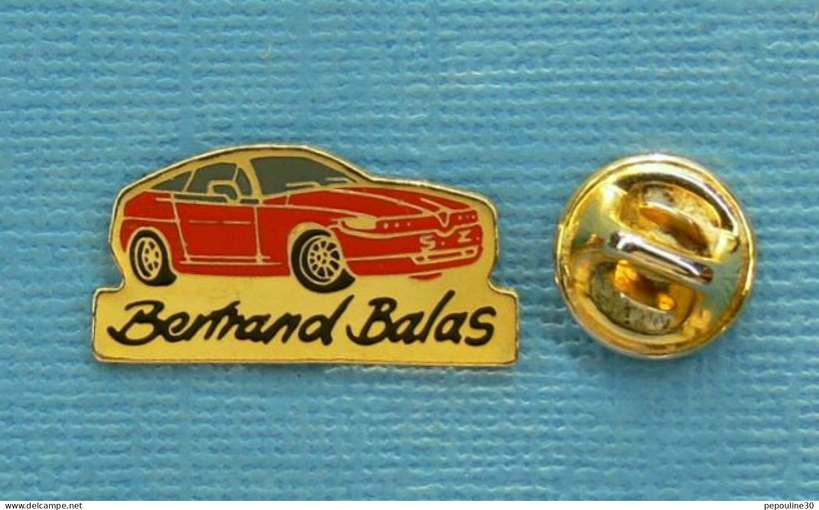 1 PIN'S //  ** RALLYE / BERTRAND BALAS / ALFA ROMEO SZ ** - Alfa Romeo
