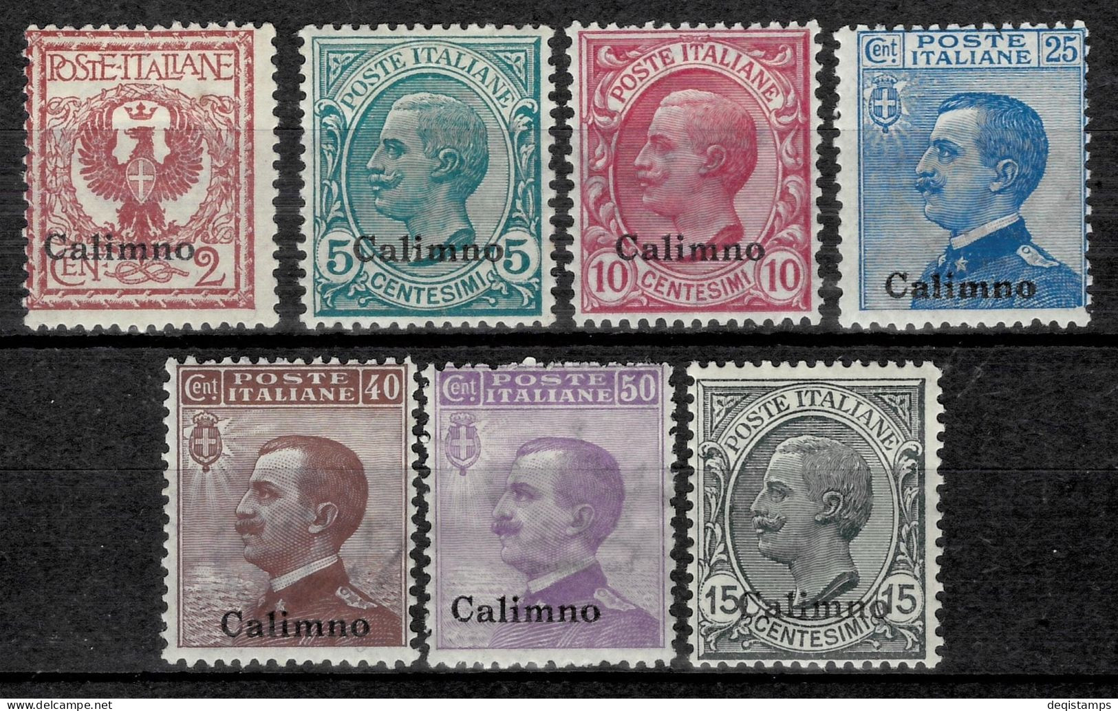 Italy / Aegean Colonies Calino 1912/16  MH Lot - Egée (Calino)