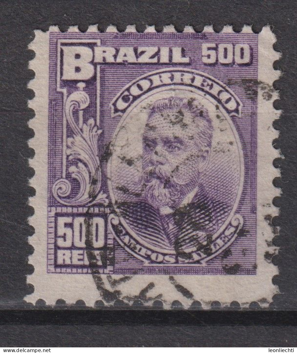 1915 Brasilien  Mi:BR 183, Yt:BR 135a, Sg:BR 270,Campos Salles (1841-1913),Personalities And Liberty Allegory - Used Stamps