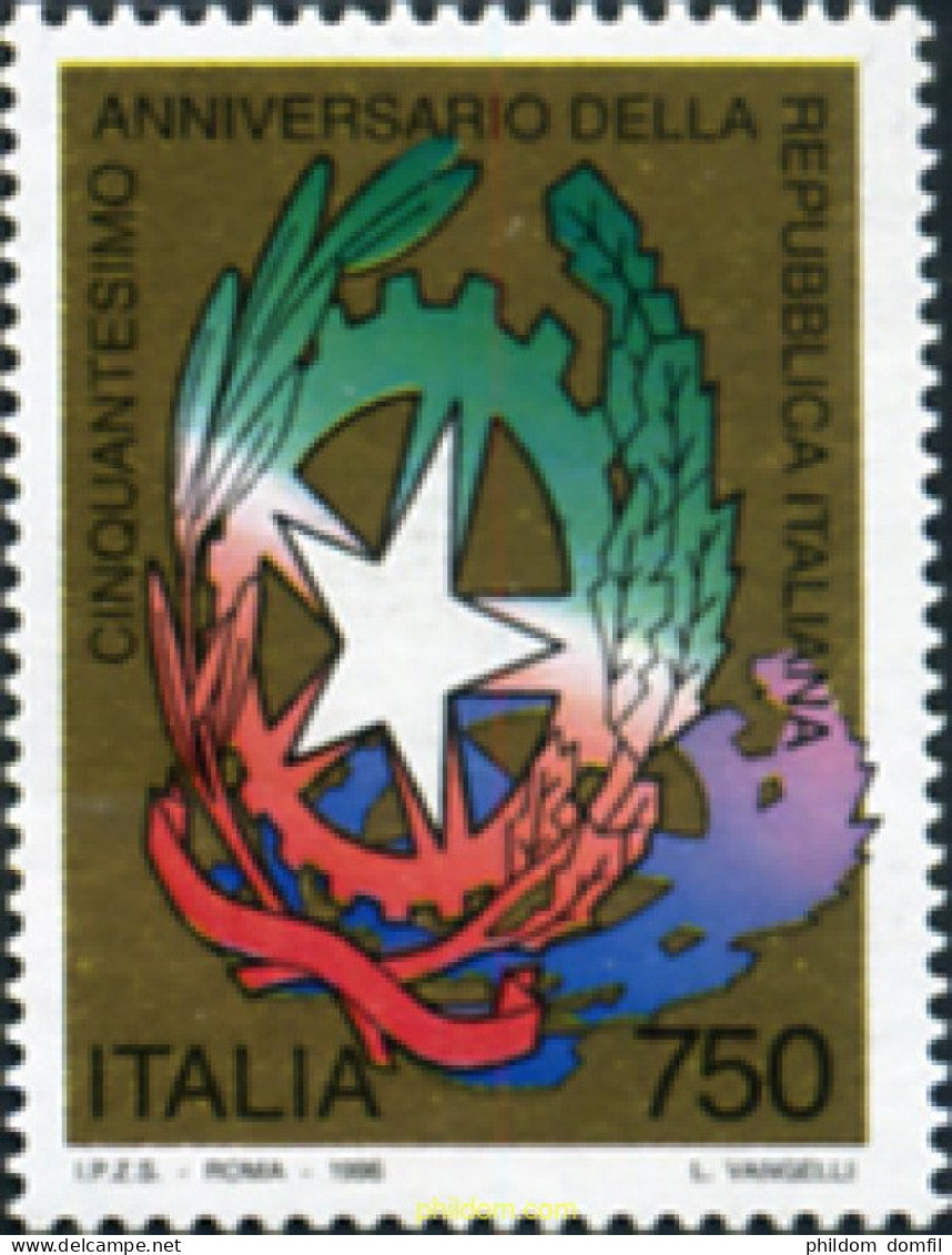 131739 MNH ITALIA 1996 50 ANIVERSARIO DE LA REPUBLICA ITALIANA - Altri & Non Classificati