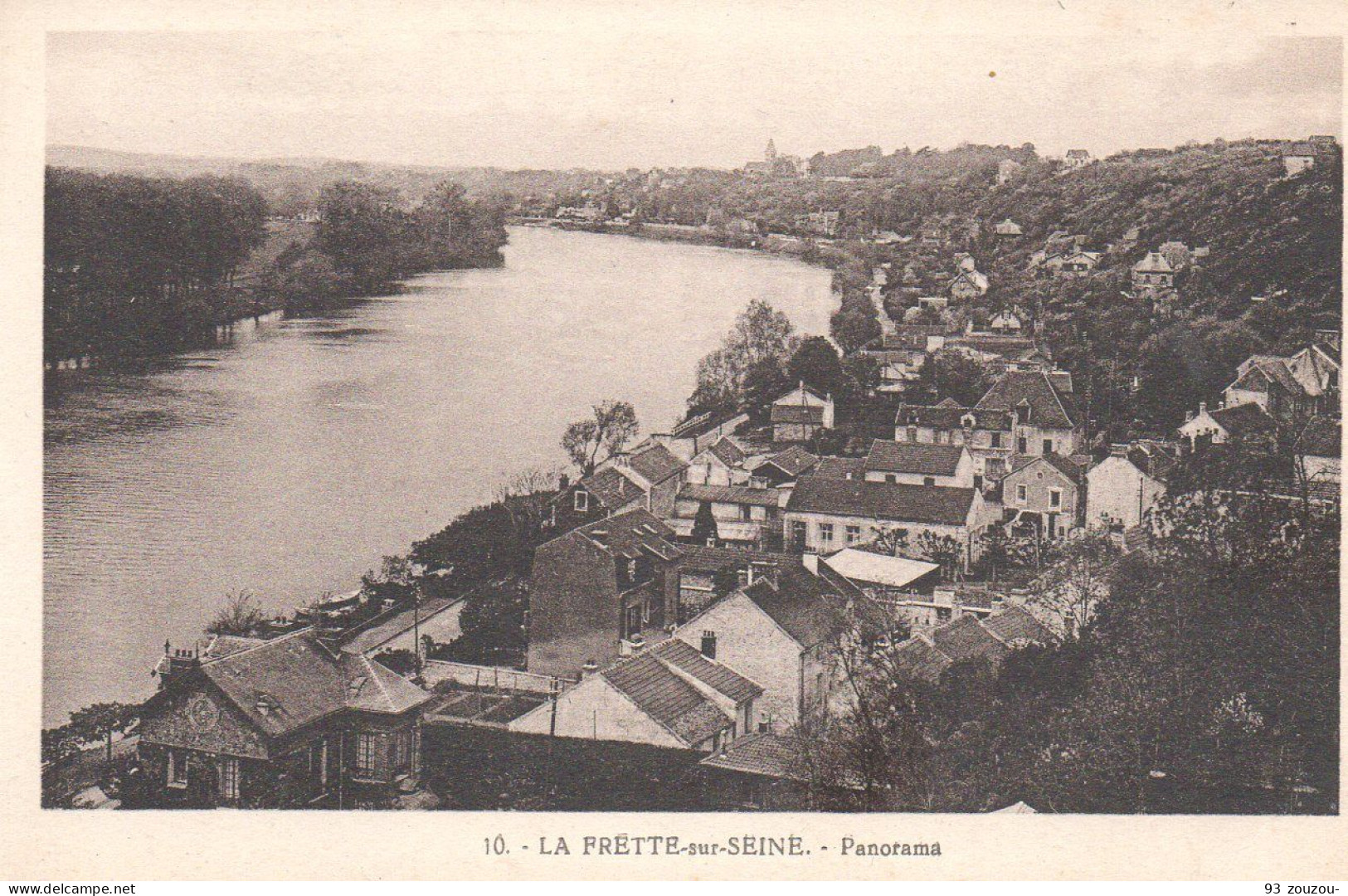 95. La Frette Sur Seine. Panorama.  Carte Vierge Et Impeccable. - La Frette-sur-Seine