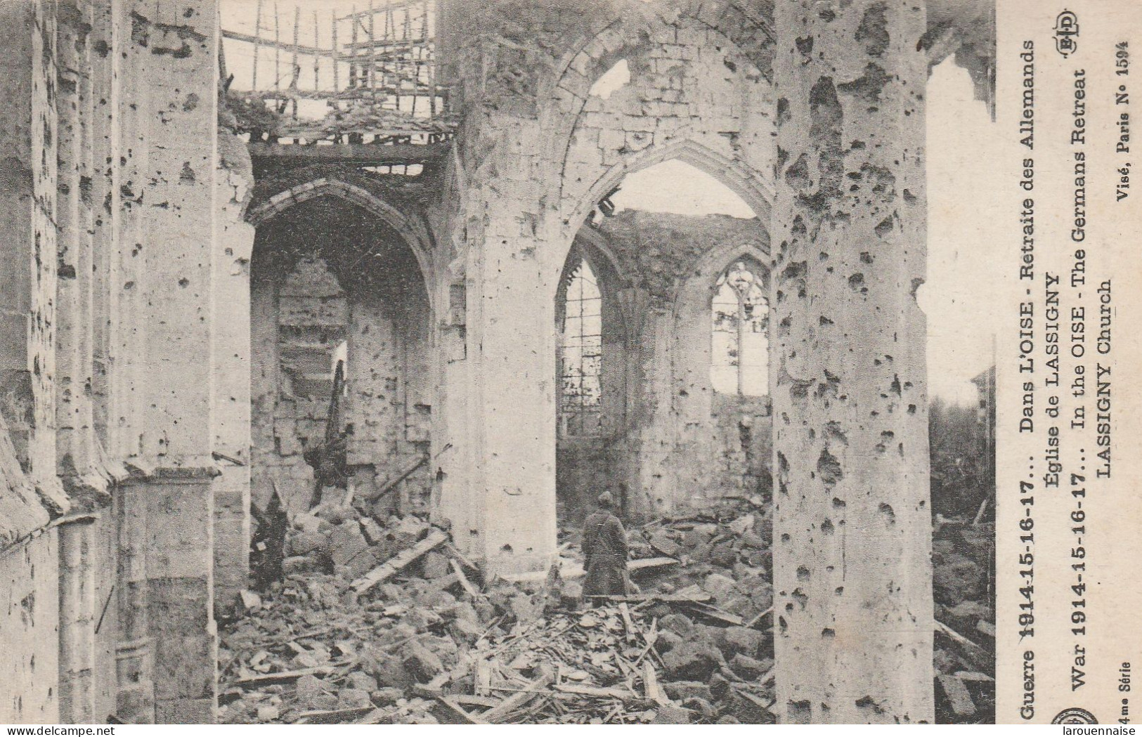 60 - LASSIGNY - Dans L' Oise - Retraite Des Allemands - Eglise De Lassigny - Lassigny