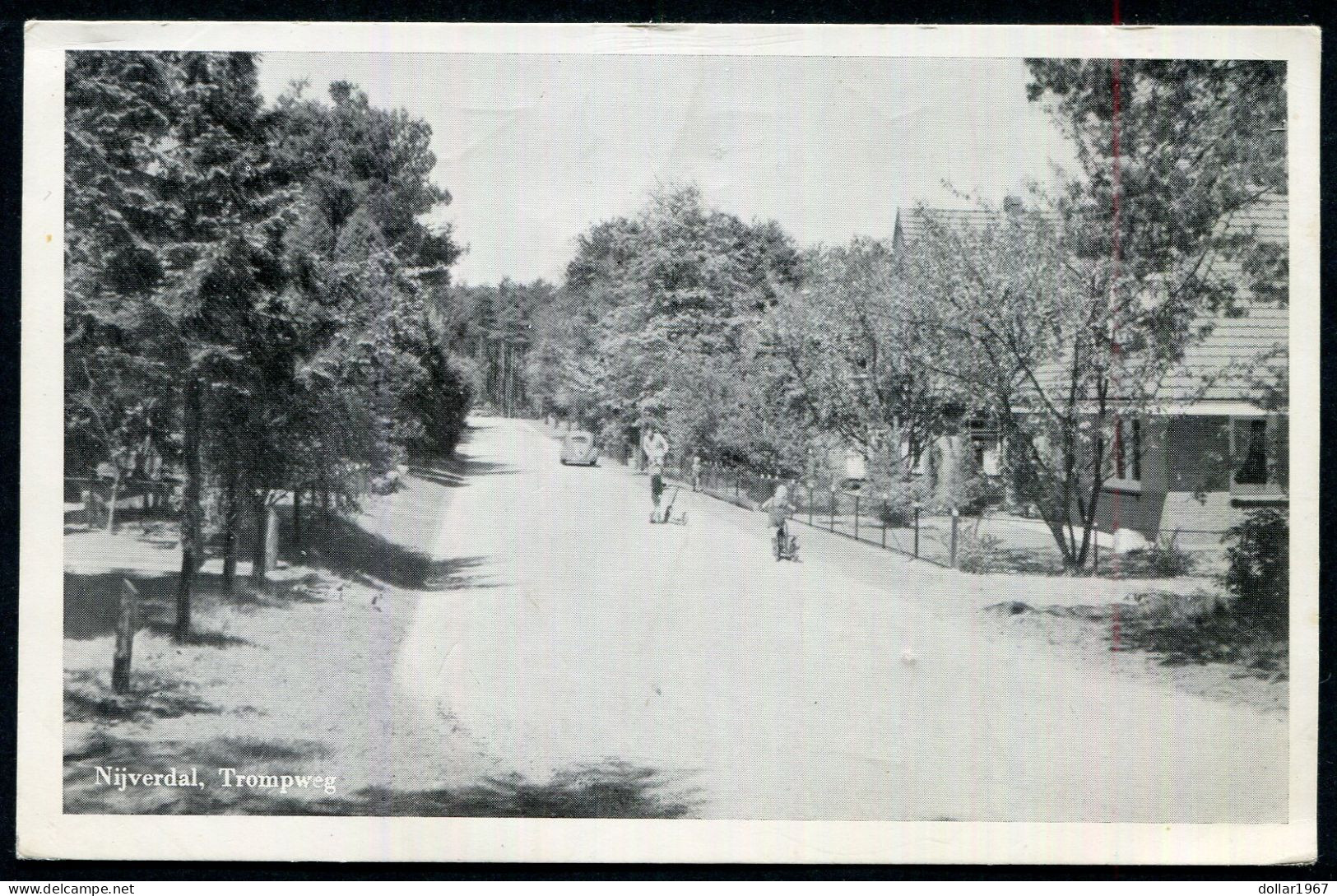 Nijverdal , Trompweg -   Used  14-7-1956  - 2 Scans For Condition.(Originalscan !!) - Nijverdal