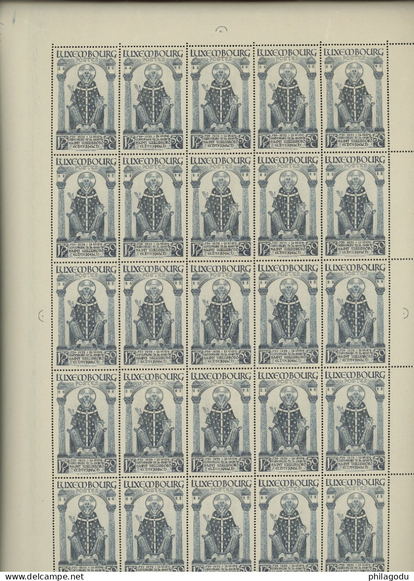 1938 ECHTERNACH **. 50 Séries En Feuilles Complètes. LUXE.  Cote Yv. 3500-€ - Fogli Completi