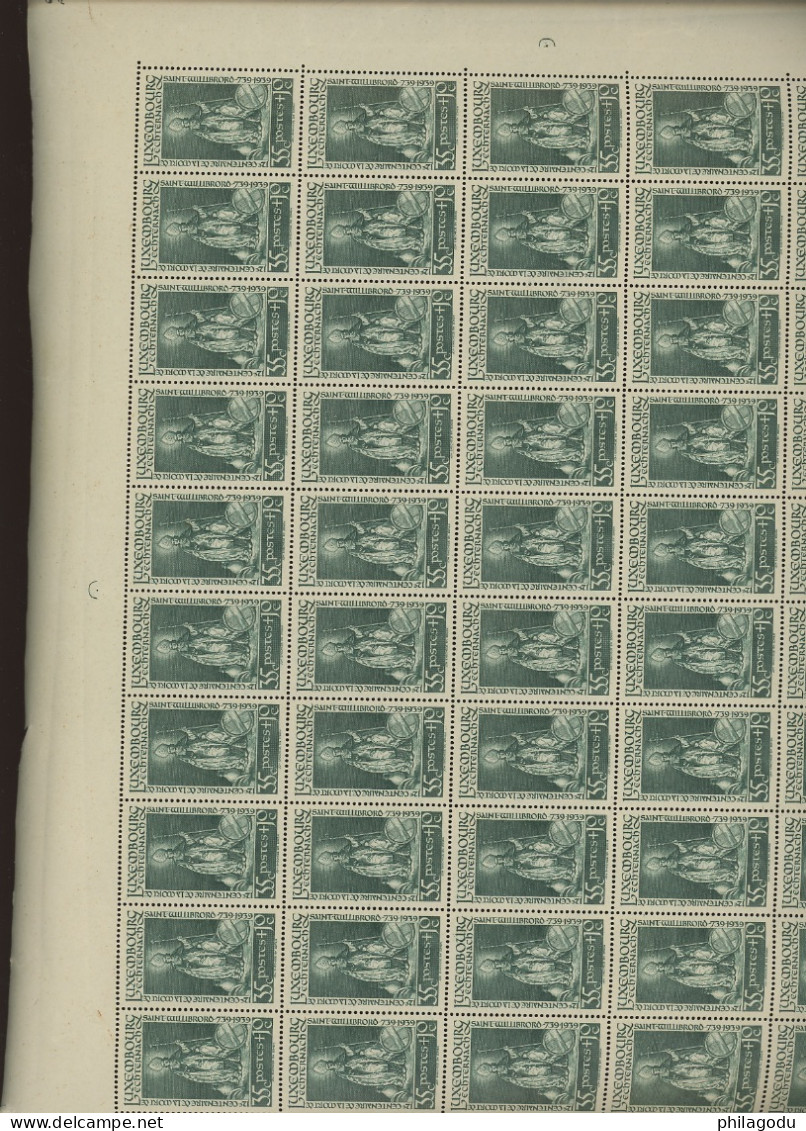 1938 ECHTERNACH **. 50 Séries En Feuilles Complètes. LUXE.  Cote Yv. 3500-€ - Volledige Vellen
