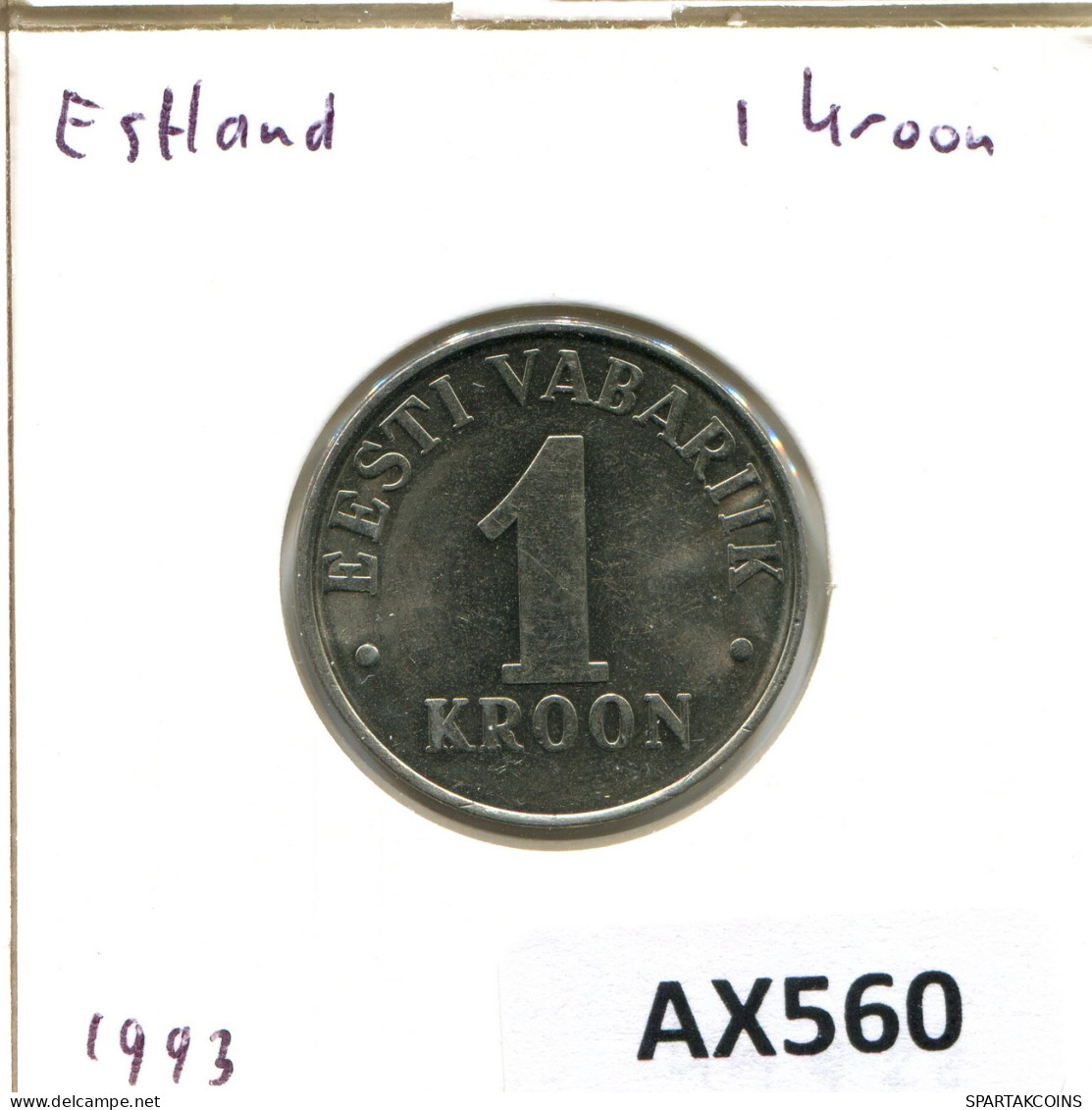 1 KROON 1993 ESTONIA Moneda #AX560.E - Estland