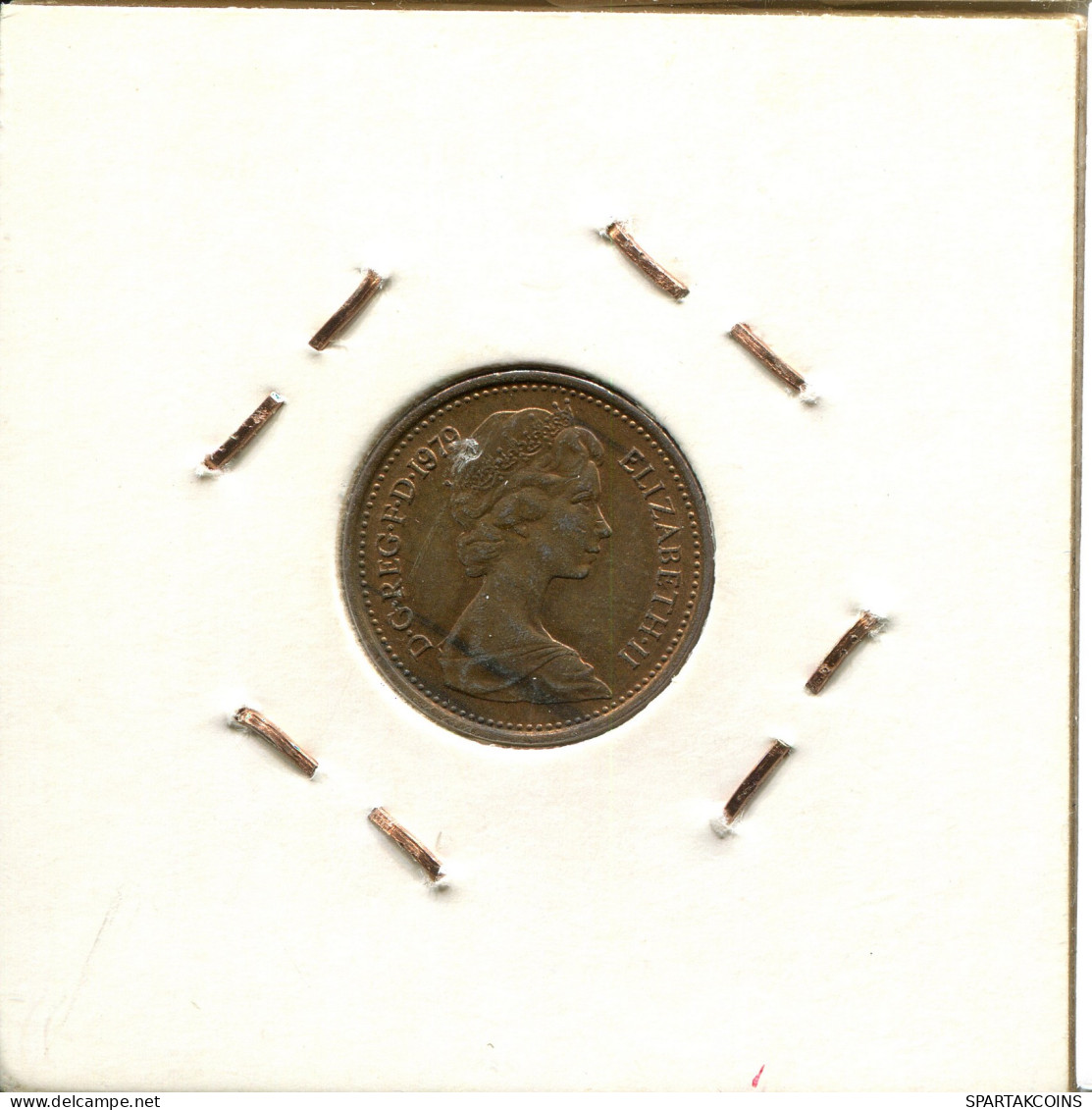 HALF PENNY 1979 UK GBAN BRETAÑA GREAT BRITAIN Moneda #AW172.E - 1/2 Penny & 1/2 New Penny