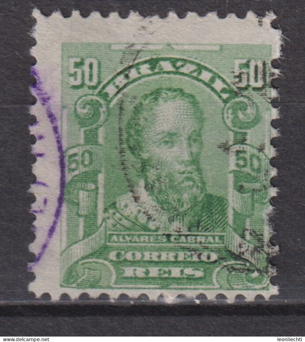 1915 Brasilien Mi:BR 181, Yt:BR 130a, Sg:BR 263, Pedro Alvares Cabral (1467-1520),    Personalities And Liberty Allegory - Oblitérés