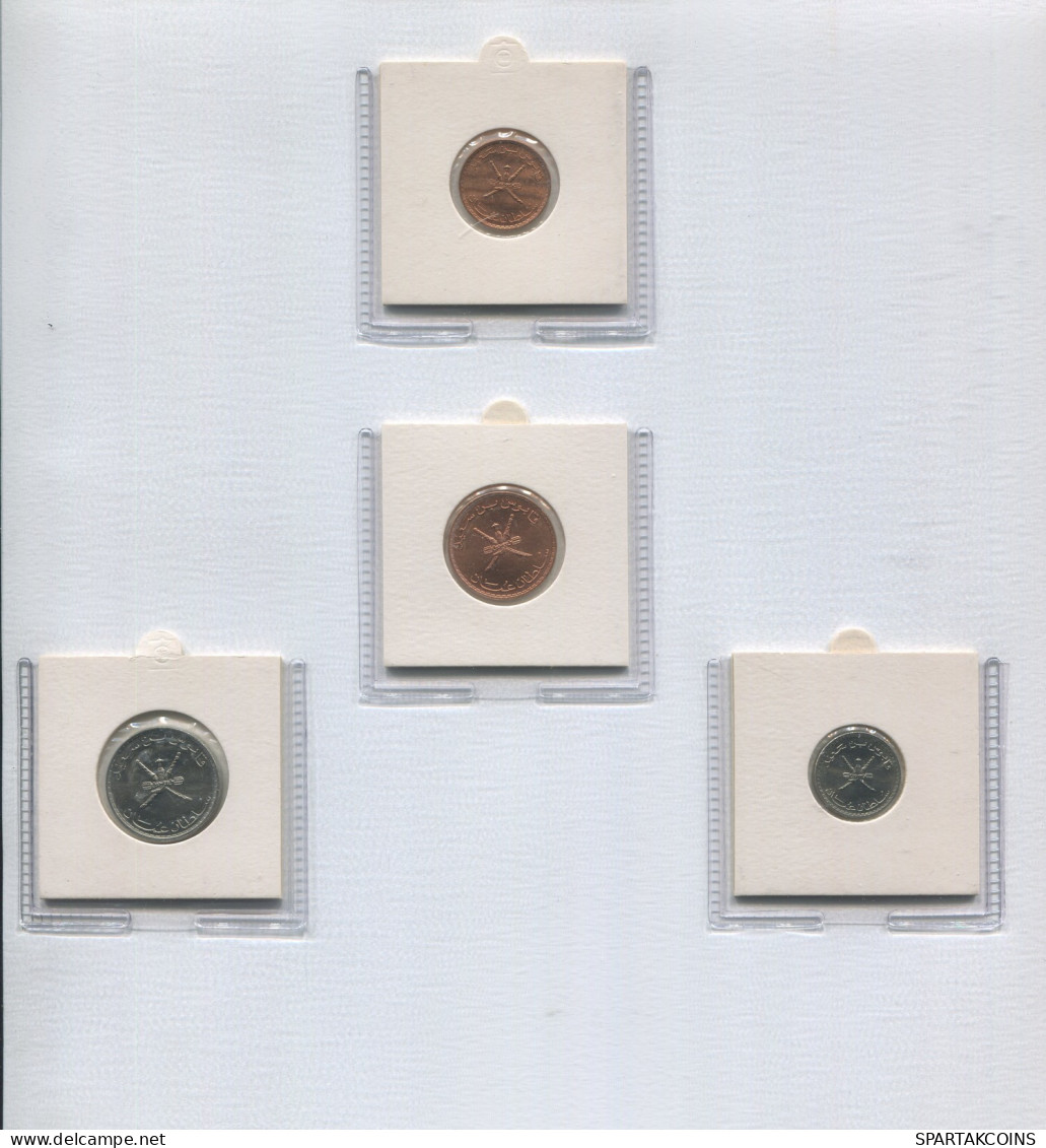 OMAN 1975-1999 Pièce SET 5. 10. 25. 50 BAIZA UNC #SET1168.5.F - Oman