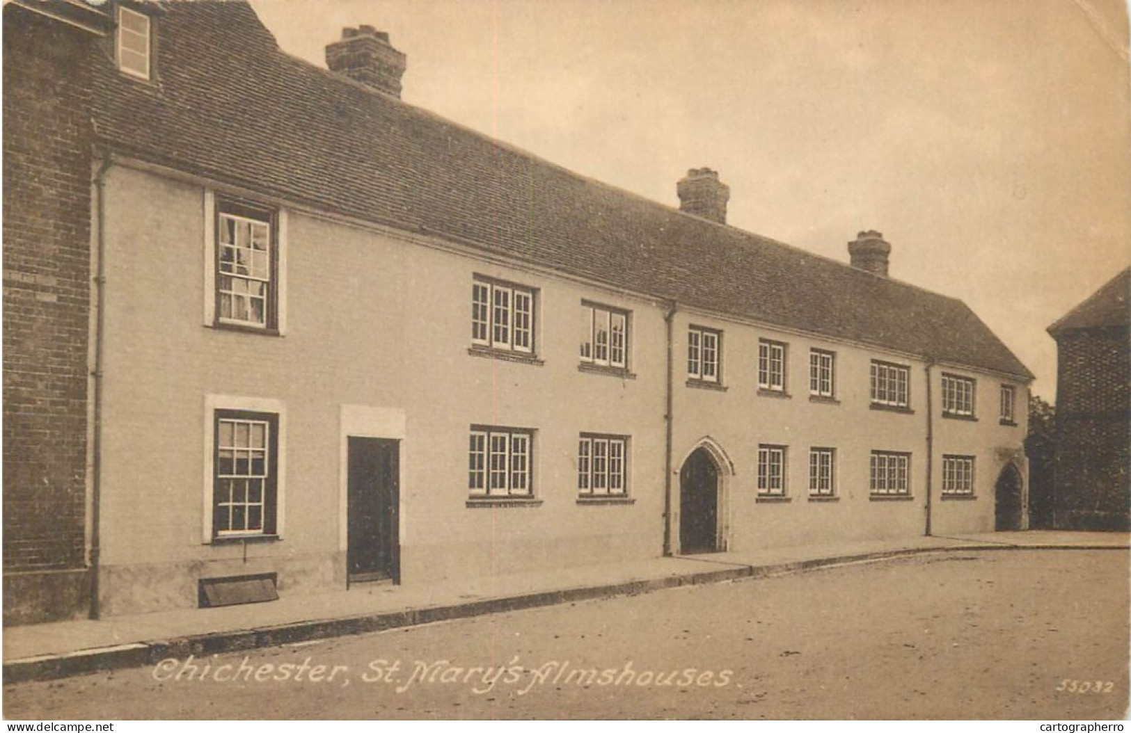 Postcard UK England Chichester St. Mary's Almshouses - Paignton