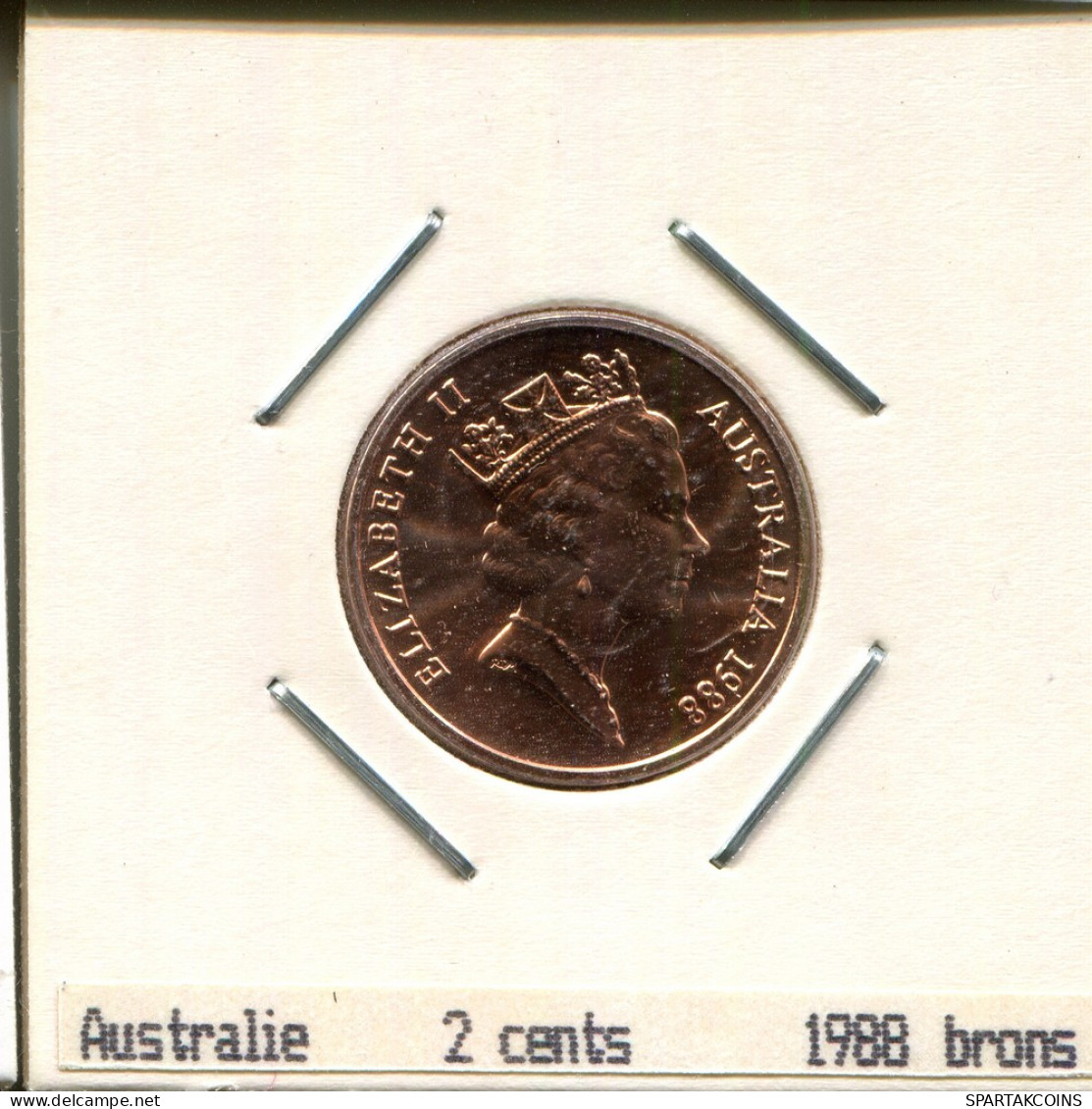 2 CENTS 1988 AUSTRALIEN AUSTRALIA Münze #AS240.D - 2 Cents