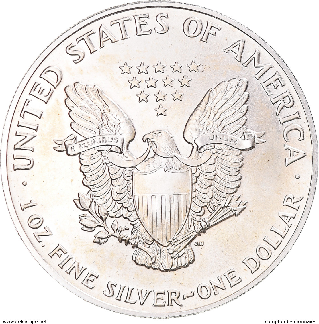 Monnaie, États-Unis, Dollar, 1991, U.S. Mint, Philadelphie, 1 Oz, SPL+, Argent - Silber