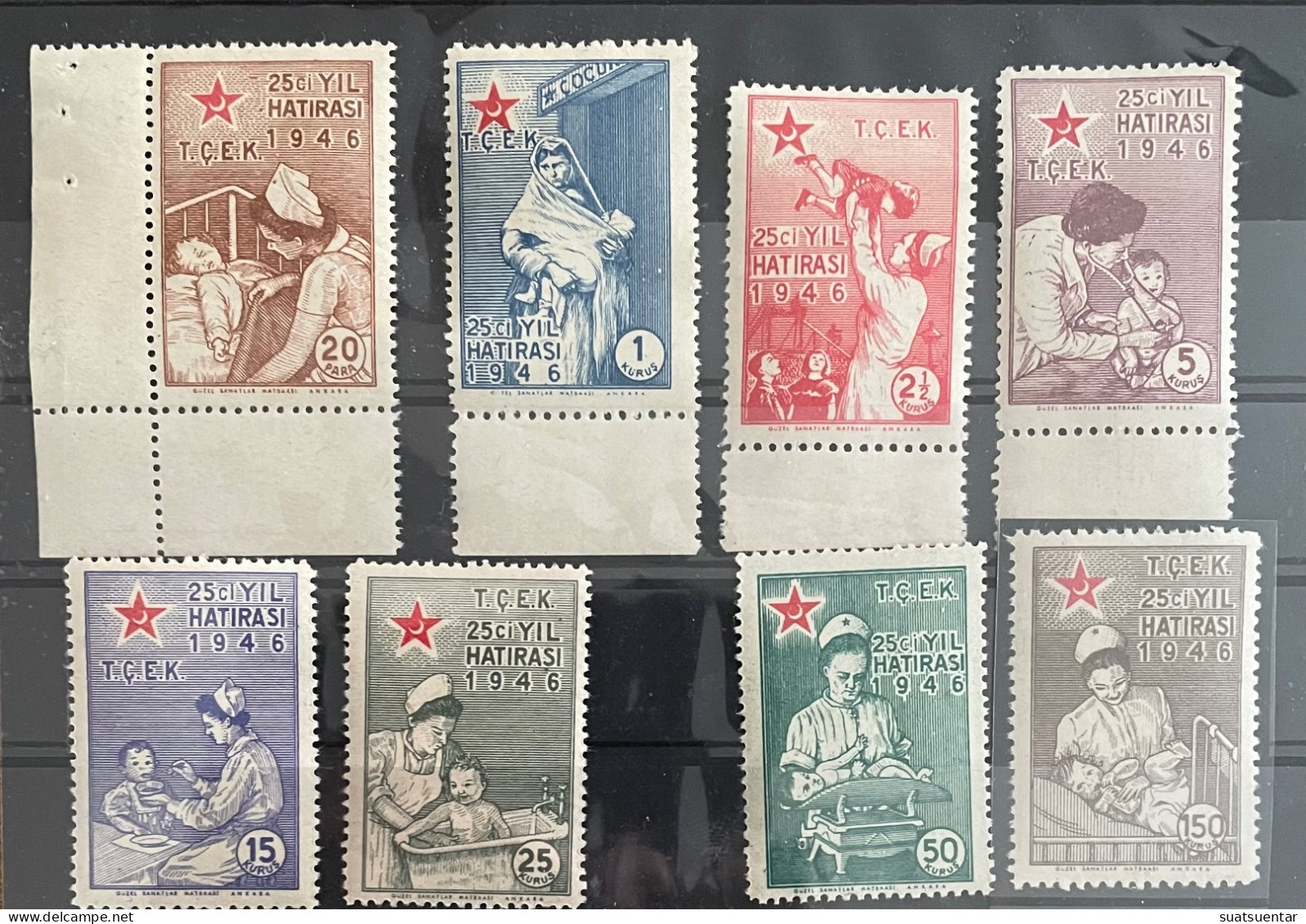 1946  25.Protection Of Children C65-C72 MNH - Wohlfahrtsmarken