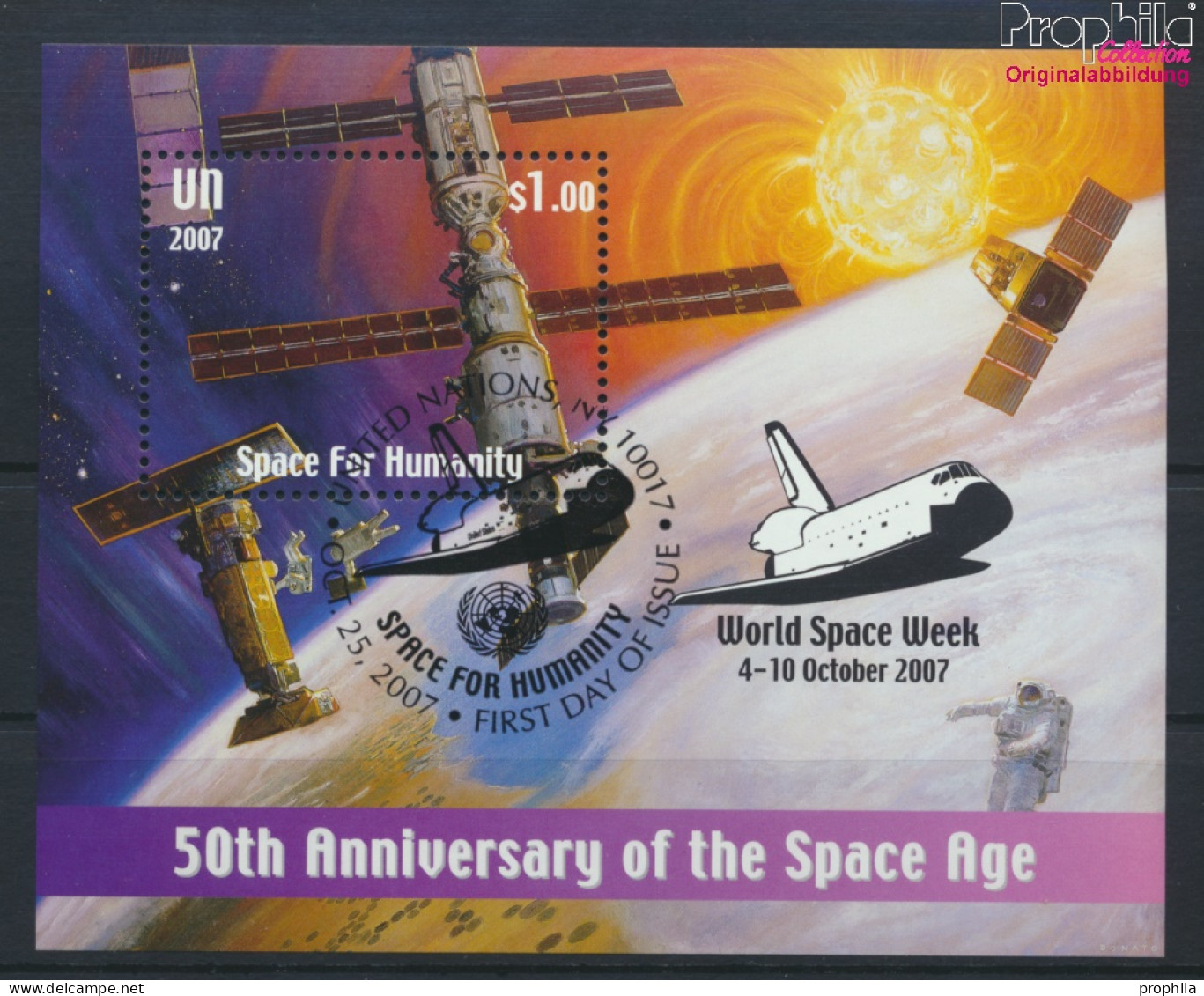 UNO - New York Block27I (kompl.Ausg.) Gestempelt 2007 Weltraumfahrt (10063466 - Used Stamps