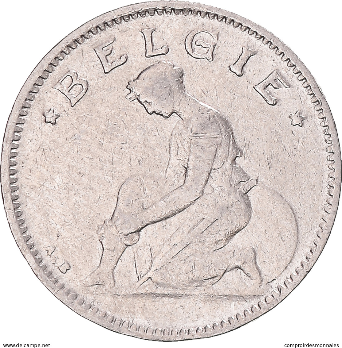 Monnaie, Belgique, 50 Centimes, 1923, TB+, Nickel - 50 Centimes