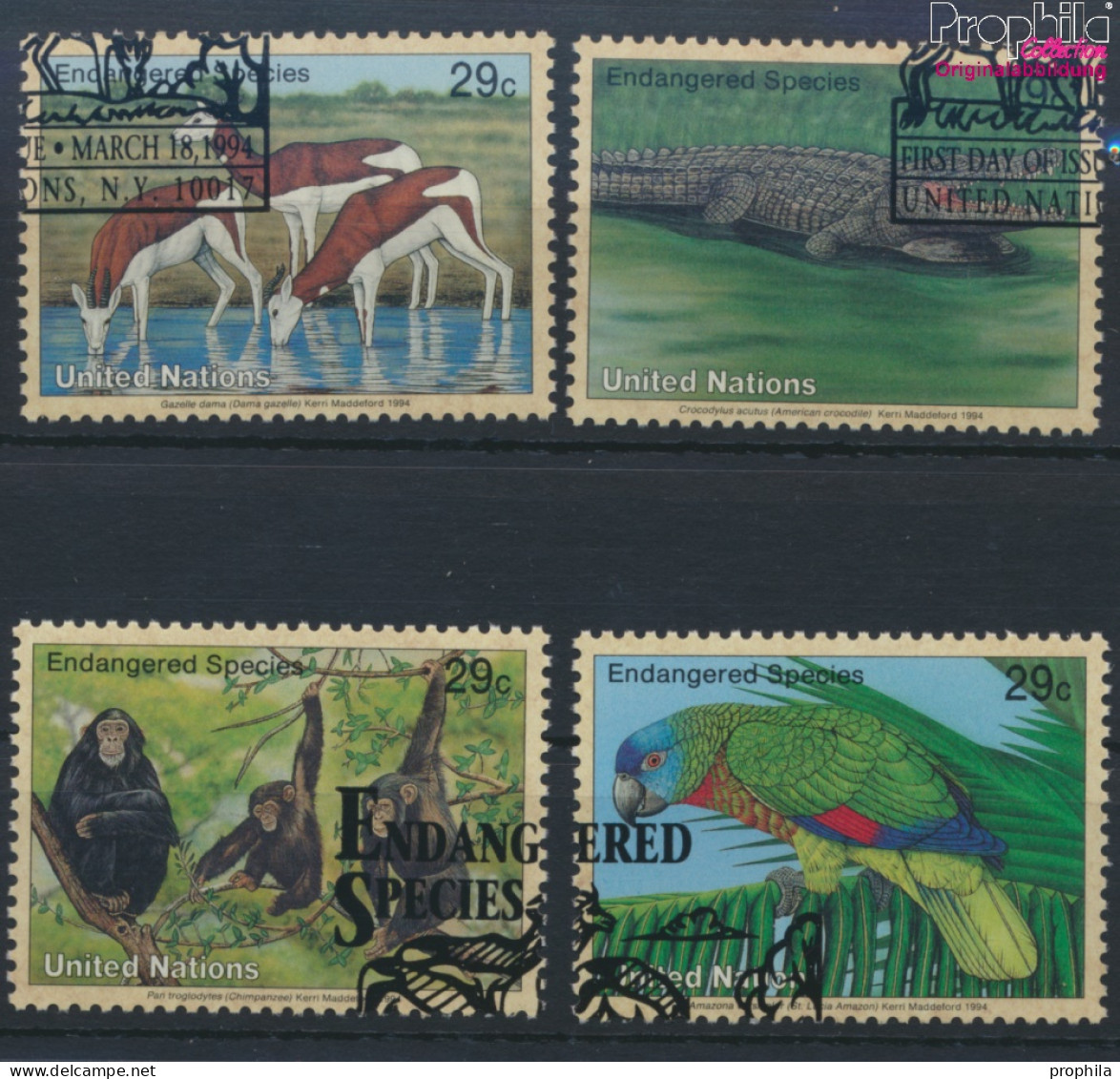 UNO - New York 663-666 (kompl.Ausg.) Gestempelt 1994 Gefährdete Tiere (10036783 - Used Stamps