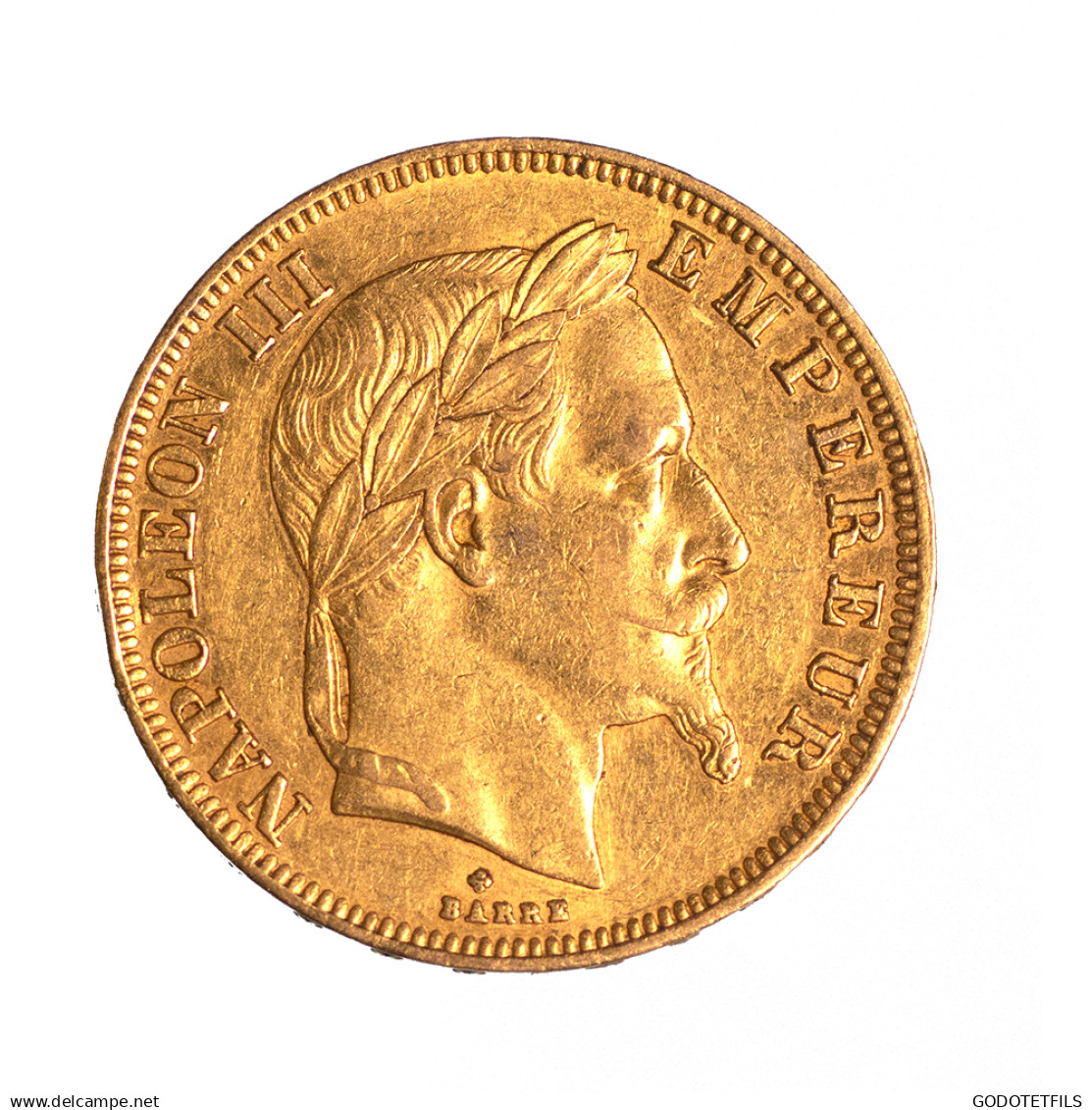 Second-Empire-50 Francs Napoléon III, Tête Laurée 1862 Strasbourg - 50 Francs (gold)