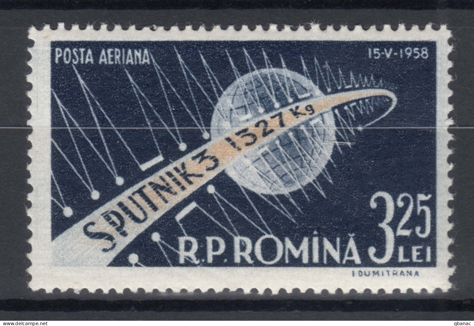 Romania 1958 Space Cosmos Mi#1733 Mint Never Hinged - Neufs