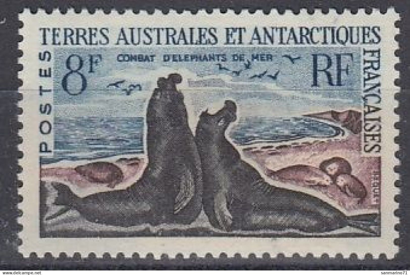 FRENCH ANTARCTIC 25,unused - Antarctische Fauna