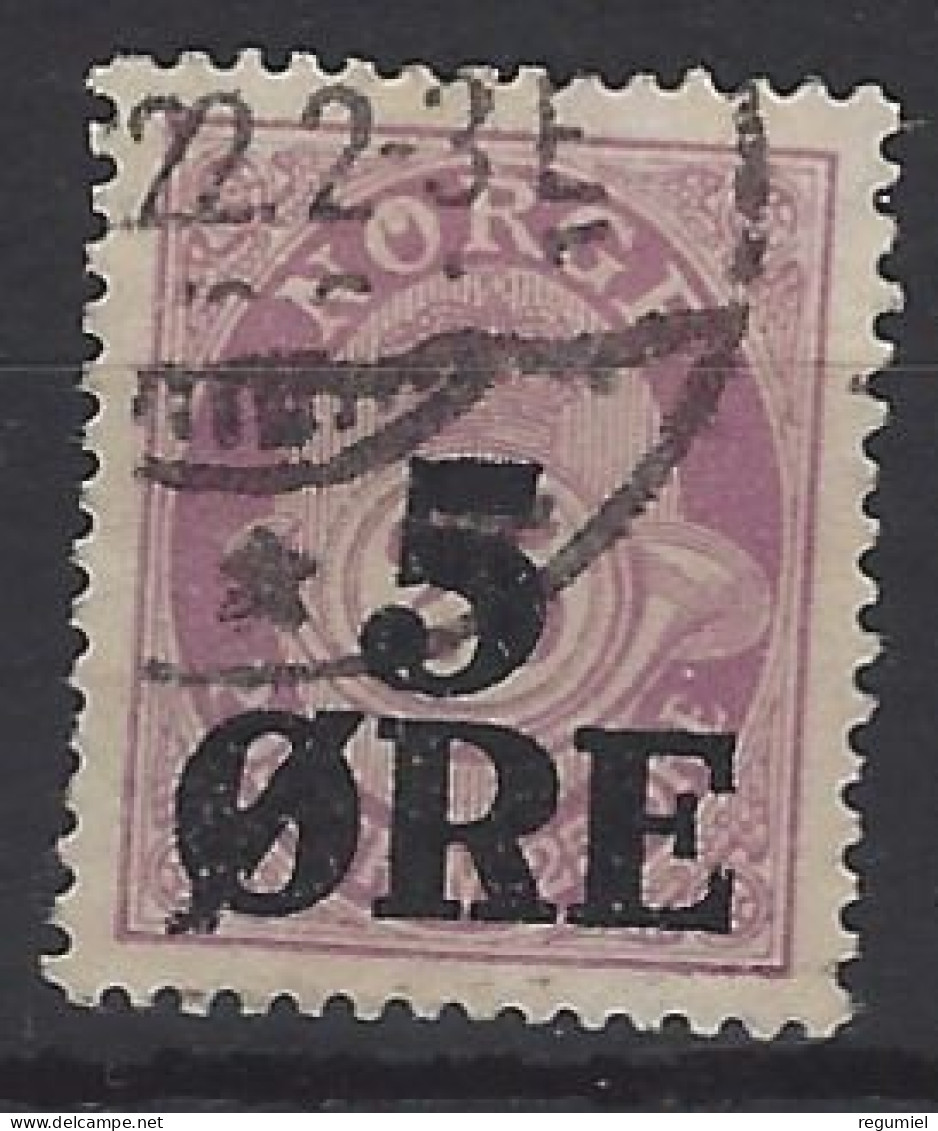 Noruega U  91 (o) Usado. 1922.  Punto En La O De Norge - Sonstige & Ohne Zuordnung