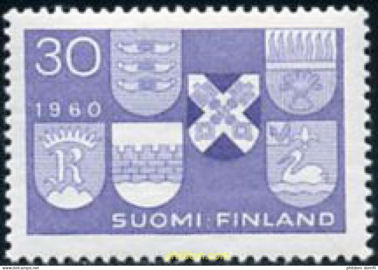 210370 HINGED FINLANDIA 1960 PROMOCION DE 6 NUEVAS CIUDADES - Sonstige & Ohne Zuordnung