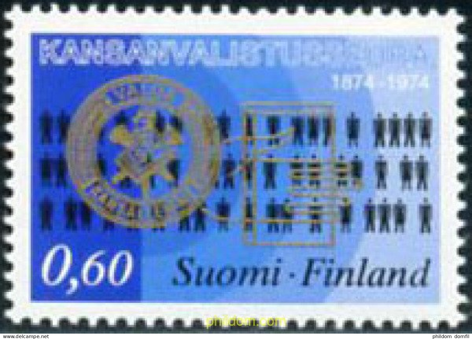 102957 MNH FINLANDIA 1974 CENTENARIO DE LA SOCIEDAD PARA LA EDUCACION POPULAR - Andere & Zonder Classificatie