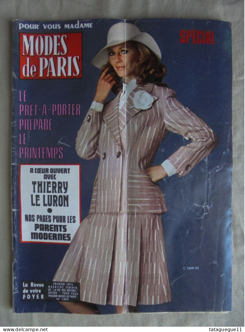 Ancien - Revue Modes De Paris Spécial N° 1309 Février 1974 - Fashion