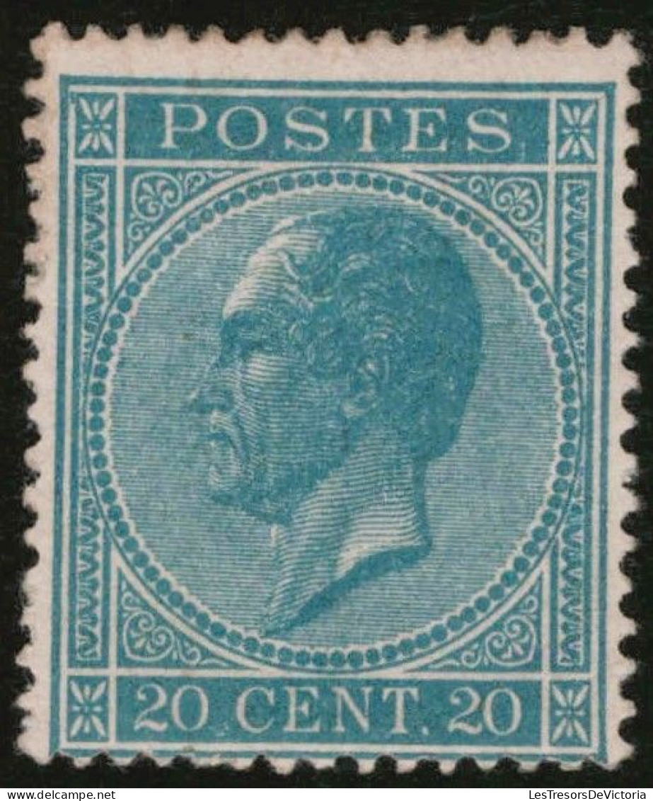 TIMBRE Belgique - COB 18A * - 20c - 1867 - Cote 180 - - 1865-1866 Profilo Sinistro