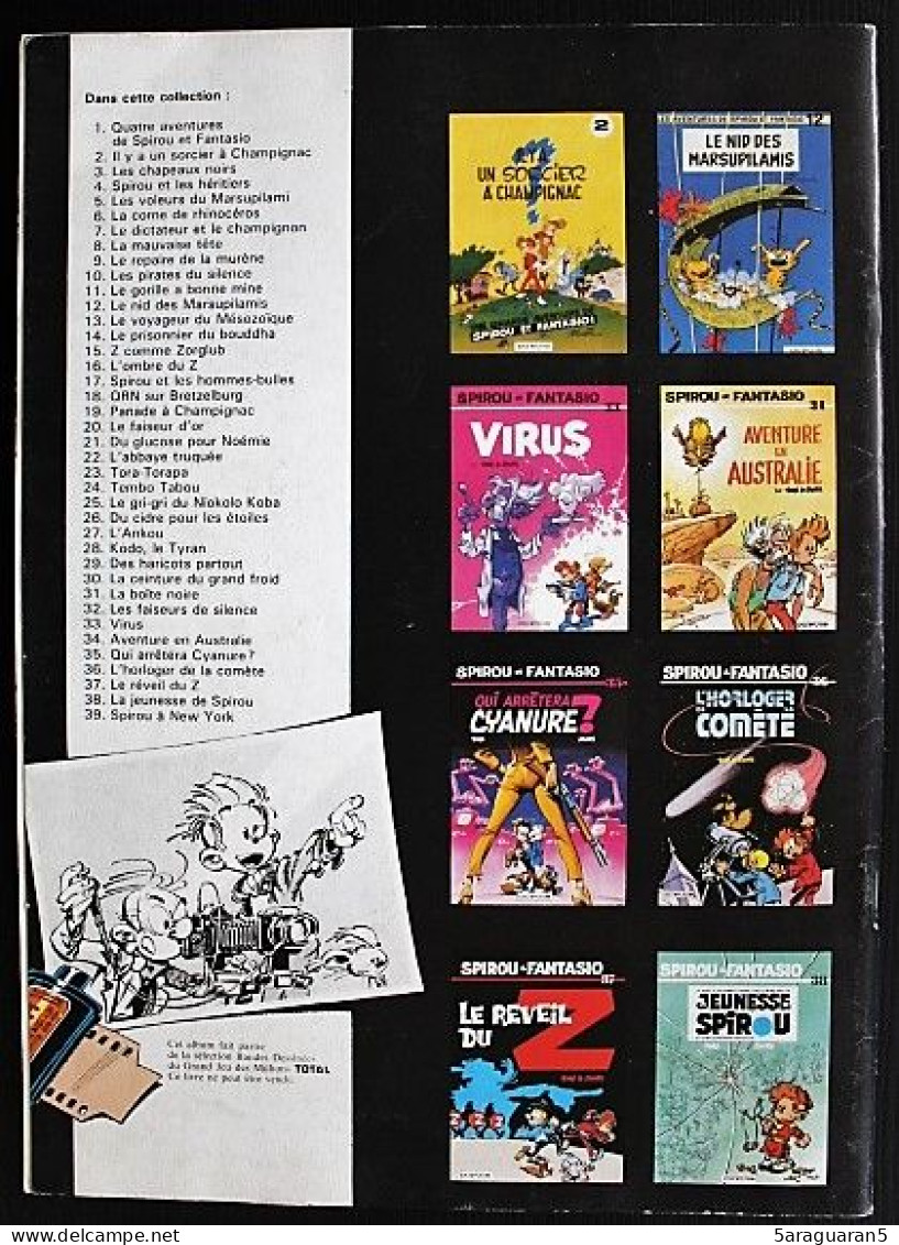 BD SPIROU - 39 - Spirou à New York - Rééd. Publicitaire Total 1988 - Spirou Et Fantasio