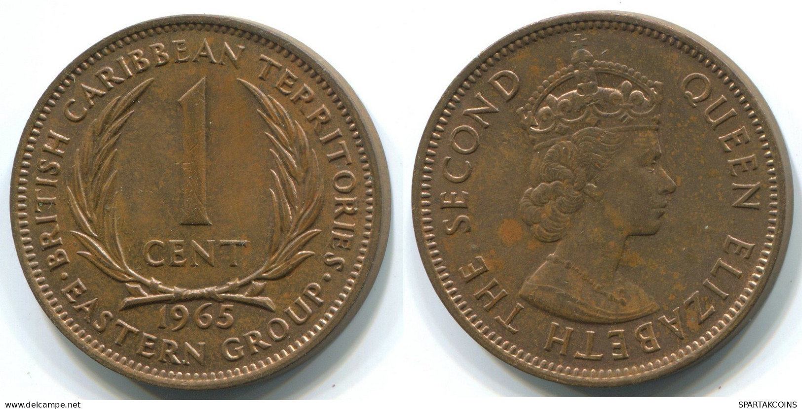 1 CENT 1965 EAST CARIBBEAN Coin #WW1181.U - Oost-Caribische Staten
