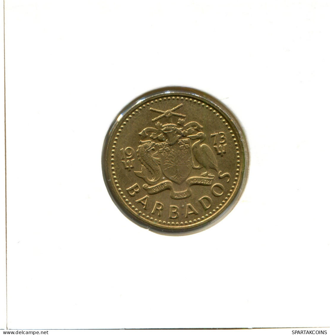 5 CENTS 1973 BARBADE BARBADOS Pièce #AX346.F - Barbades