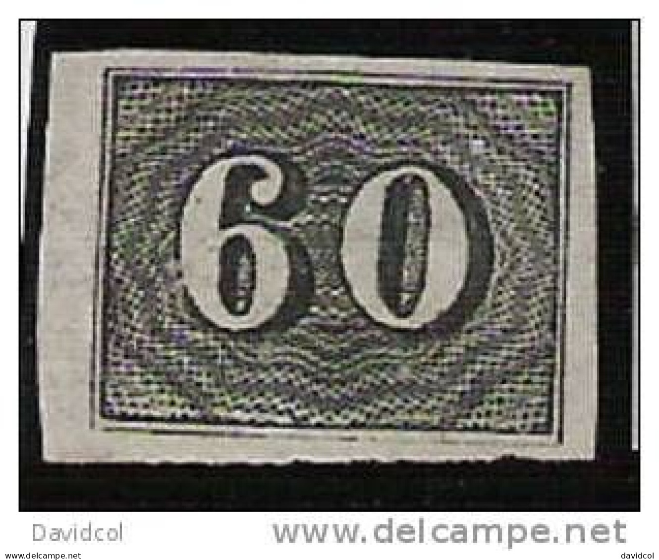 2682A - BRASIL - 1849 - MI#: 14 - MINT - 60 R. BLACK. - Unused Stamps